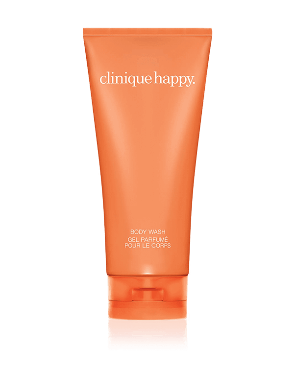 Clinique Happy™ Body Wash, Gel rinfrescante che ti immerge in una sensuale fragranza di agrumi e fiori. Per la doccia o il bagno.