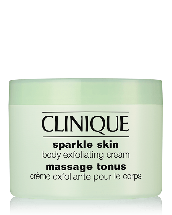 Sparkle Skin™ Body Exfoliating Cream, La ricca formula esfoliante elimina l&#039;opacità persistente, la desquamazione. Lascia la pelle levigata e pulita.