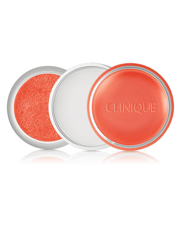 Clinique Sweet Pots™ Sugar Scrub &amp; Lip Balm, Una piccola delizia alla quale le tue labbra non potranno resistere. Trattamento e Makeup rigenerante 2-in-1.